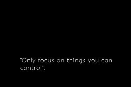 MediaageNG Only Focus On What You Can Control