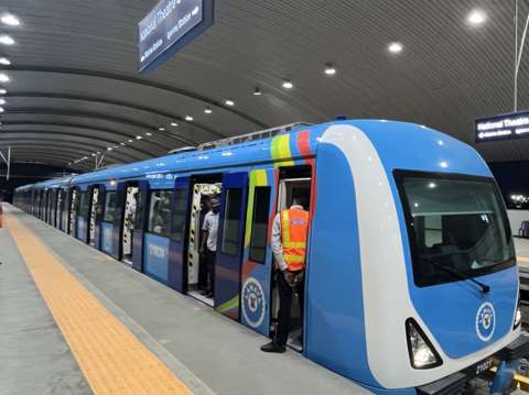 MediaageNG The Lagos Train Making Commuting 'Stress-Free' Abuja, Nigeria - Mediaage NG News - Judging by the crowds cramming on to the trains at rush-hour, Lagos's new light rail service - linking the island to the mainland - is a big hit.