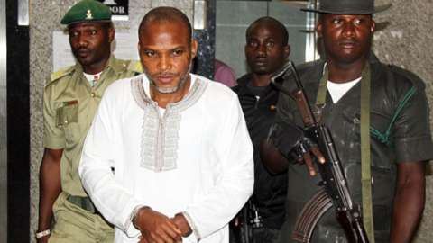 Supreme Court Orders Nnamdi Kanu Be Kept In Prison MediaageNG ABUJA, Nigeria - Mediaage NG News - A Supreme Court in Abuja, has ruled that Nnamdi Kanu be kept in prison, overturning a 2022 judgment by a lower court that ordered his release.