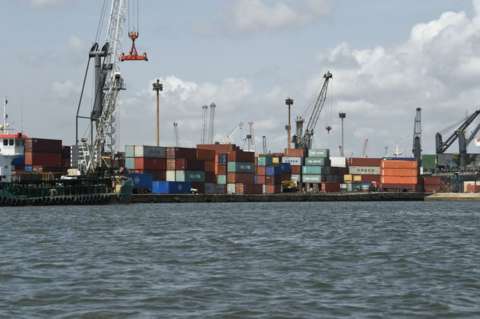 MediaageNG Stranded Cargos And Power Cuts As Workers Strike Workers have shut all of Lagos state's ports on the first day of nationwide strikes in Nigeria.