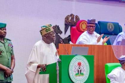 MediaageNG Tinubu Makes First Budget Presentation As Nigerian President ABUJA, Nigeria - Mediaage NG News - Nigerian President, Bola Tinubu on Wednesday delivered his first budget and announced his government plans to spend 27.5 trillion naira ($34.85bn; £27bn) in the new financial year.